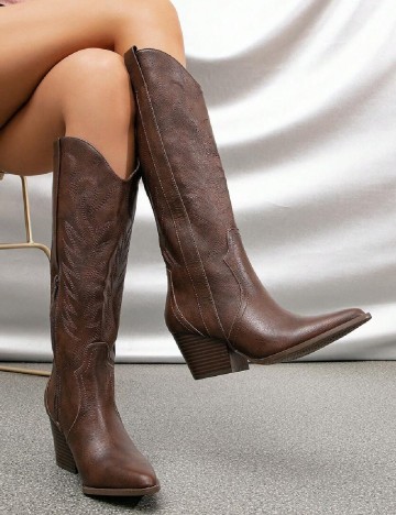 
						Cizme SHEIN, maro