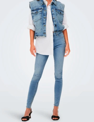 Blugi Jacqueline de Yong, albastru