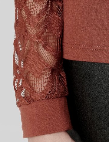 Bluza Only Carmakoma, caramiziu