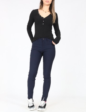 Pantaloni Jacqueline de Yong, bleumarin