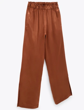 Pantaloni Zara, maro, L