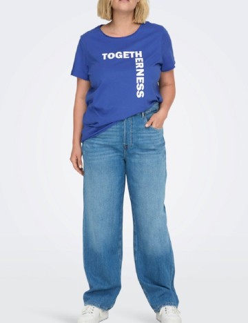 
						Tricou Only Carmakoma, albastru
