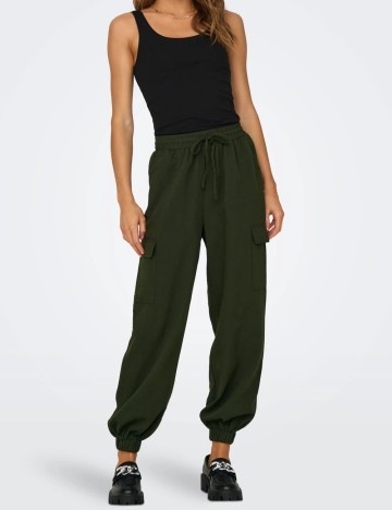 
						Pantaloni Only, verde