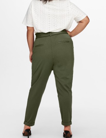 Pantaloni Only Carmakoma, verde