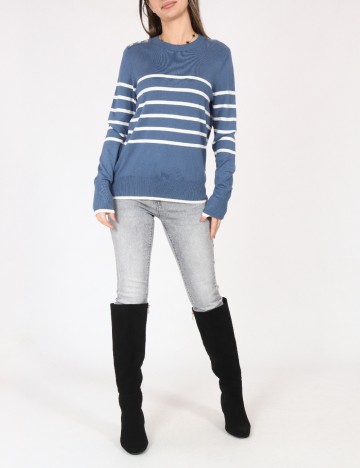 Bluza C&A, albastru/alb