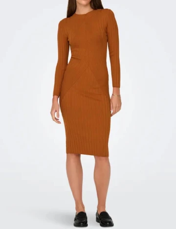 Rochie medie Jacqueline de Yong, caramiziu