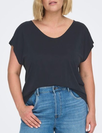 
						Tricou Only Carmakoma, gri inchis
