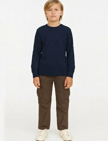 Pantaloni Zara, maro