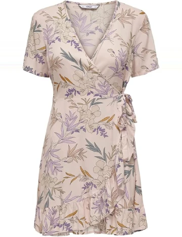 Rochie scurta Only Carmakoma, piersica