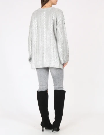 Pulover C&A, argintiu