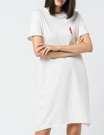 Rochie scurta Only Carmakoma, alb