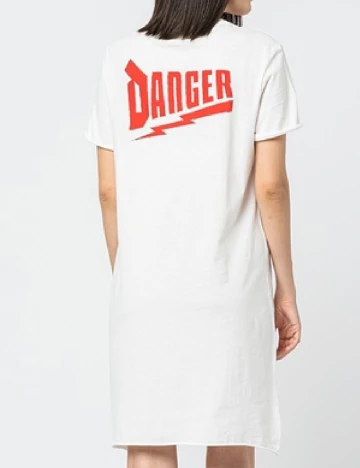 Rochie scurta Only Carmakoma, alb