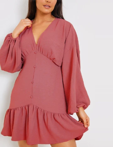 Rochie scurta Only Carmakoma, roz