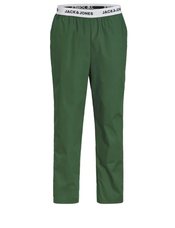 Pijama Jack&Jones, alb/verde