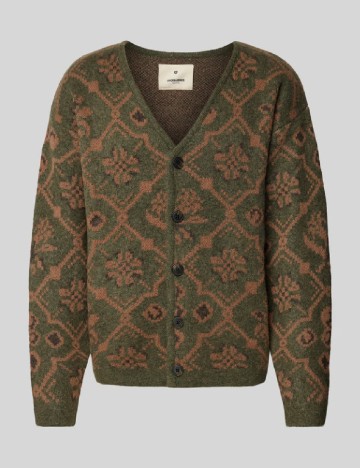 Cardigan Jack&Jones, verde/maro