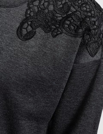 Bluza Only, gri inchis