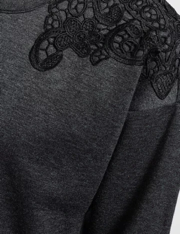 Bluza Only, gri inchis