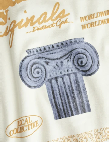 Tricou Jack&Jones, crem