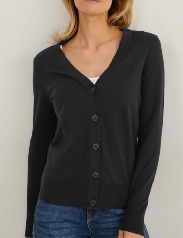 
						Cardigan C&A, negru
