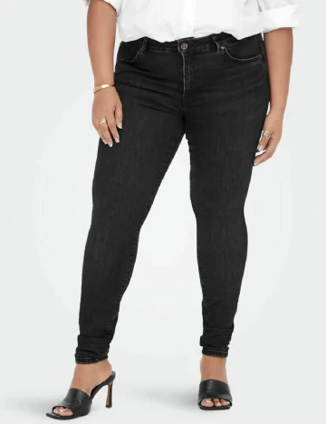 Blugi Only Carmakoma, negru