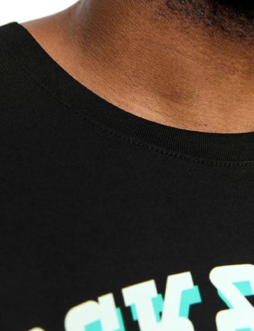 Tricou Jack&Jones Plus Size Men, negru