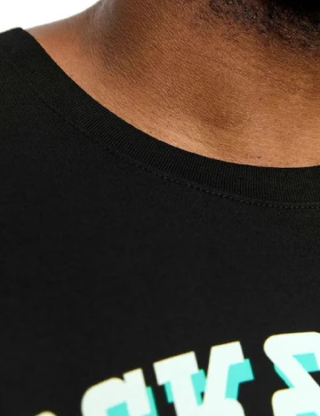 Tricou Jack&Jones Plus Size Men, negru