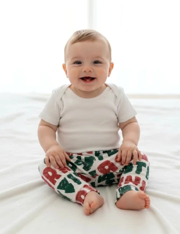 Pantaloni Zara, verde/rosu