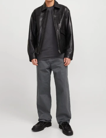 Blugi Jack&Jones, gri petrol