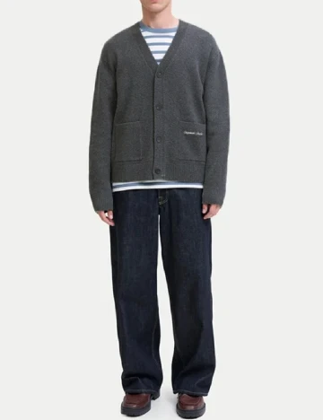 Cardigan Jack&Jones, gri inchis