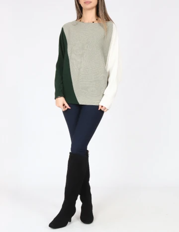 Bluza C&A, verde/gri