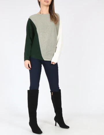 Bluza C&A, verde/gri
