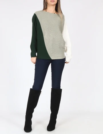 Bluza C&A, verde/gri