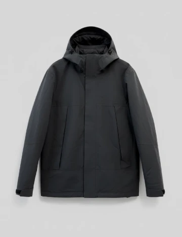 Geaca impermeabila Only, gri inchis