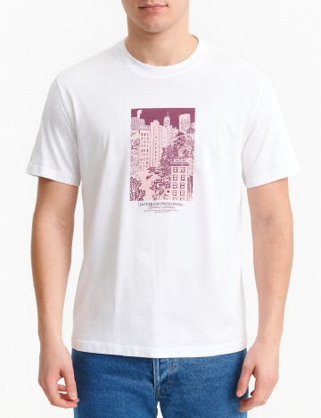 
						Tricou Jack&Jones, alb