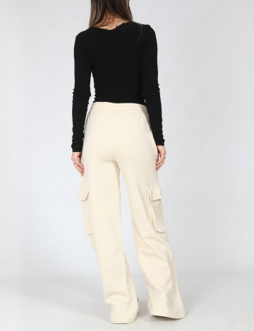 Pantaloni C&A, crem