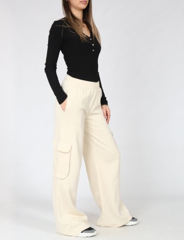 Pantaloni C&A, crem