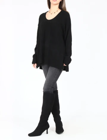 Pulover Oversize C&A, negru