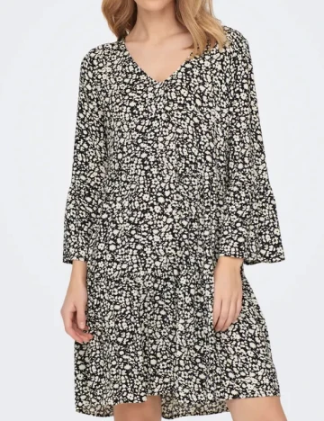 Rochie scurta Jacqueline de Yong, alb/negru