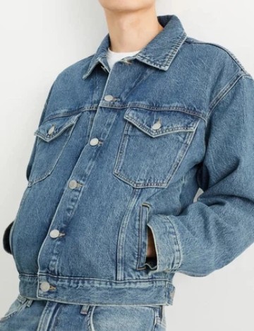 
						Jacheta Oversize C&A, albastru