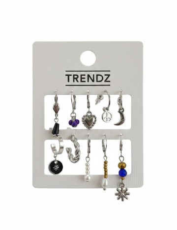 
						Set Cercei Trendz, argintiu