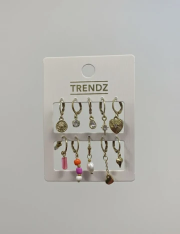 Set Cercei 10 bucati Trend, auriu