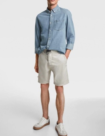 
						Pantaloni scurti Zara, bej