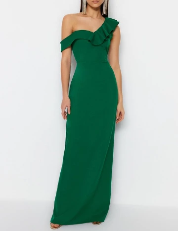 Rochie lunga TRENDYOL, verde