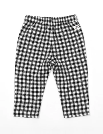 Pantaloni Zara, negru/alb