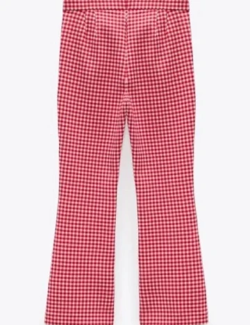 Pantaloni Zara, rosu