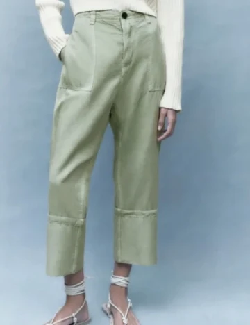 Pantaloni Zara, verde