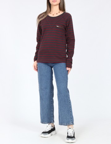 Bluza Zara, gri/visiniu