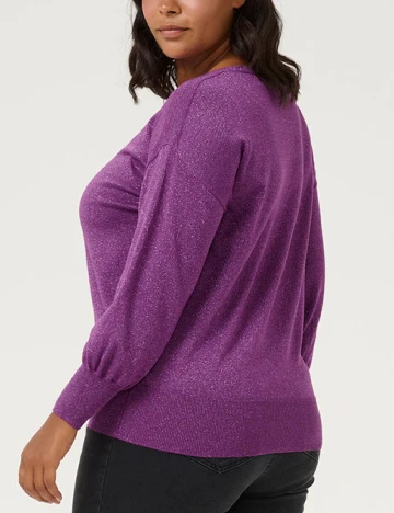 Bluza Kaffe Curve, mov