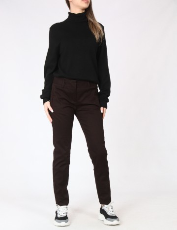 Pantaloni Zara, maro