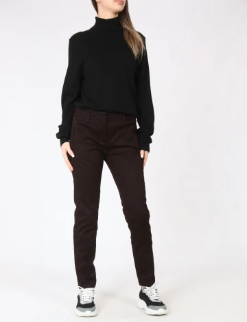 Pantaloni Zara, maro